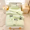 Edredom de Jardim de Infância Classe A Conjunto de Três Peças Veludo de Leite Espessado Aquecimento Rápido Escola Casa Roupa de Cama para Soneca Conjunto de Sete Peças de Inverno