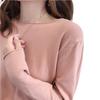 Prendas de punto transfronterizas para mujer Otoño nueva prenda exterior suéter fino cuello redondo camiseta suelta estilo occidental moda superior