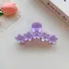Grampo de Cabelo Floral de Alta Qualidade para a Parte de Trás da Cabeça, Realça o Volume do Cabelo, Novo Design de Nicho 2026, Acessório de Cabelo Bico de Pato de Luxo Leve