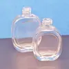 Garrafas Spray de Perfume Redondas Planas com Tampa de Rosca para Atacado, Frascos Roll-on para Óleos Essenciais, Frascos conta-gotas para Líquidos, Frascos de 30/50/100 ml