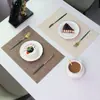 Jogo Americano de Pano Lavável Escandinavo, Mat Isolante para Mesa de Jantar Resistente a Altas Temperaturas e Óleo, Porta-Copos de Luxo para Jantar Ocidental, Logo Imprimível