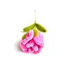 Flor de Felpa Más Vendida Transfronteriza Palo Retorcido Rosa Individual Pieza Terminada Ramo de San Valentín Regalo para Novia