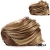 Moño de clip para el cabello, moño pequeño, peluca de moño, anillo para el cabello liso de mujer, recogido negro y café, voluminoso y natural, en stock