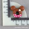 Minnie Donut Juego de Comida Accesorios de Resina Pegamento de Crema Accesorios para Carcasa de Teléfono Móvil Accesorios para el Cabello DIY Tocado Clip BB Material