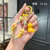 Cadena de teléfono móvil con cuentas de dragón de leche de dibujos animados creativa exquisita personalizada, llavero, colgante para mochila, accesorios de moda exquisitos, regalo