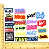 Nova Série de Frases Pequenas Adesivo Macio de PVC Patch Broche Decorativo para Capa de Celular Insígnia Acessórios DIY Decorações