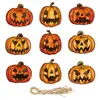 Etiquetas de decoración para fiestas de Halloween de productos nuevos transfronterizos, etiquetas y adornos de calabaza bruja para decoración de ambiente de Halloween