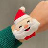 Navidad círculo pop pequeño regalo decoración mayoreo pulsera de asta de felpa regalo navideño niños círculo de aplausos mujeres