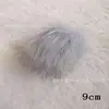 Fornecimento de fábrica bola de pele de raposa 8cm fornecimento imitação Raposa 9cm bola de pele 10cm bagagem roupa DIY bola de pele falsa