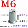 Tuercas remachables galvanizadas, tuercas de zinc con recubrimiento de color y cabeza plana con nervaduras verticales, tuercas de cabeza redonda con superficie moleteada, M3-M12, cabeza redonda, a prueba de óxido, y diseñadas para un apriete manual fuerte