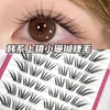 ¡Los de piel clara están encantados! Pequeñas pestañas postizas de coral estilo francés para mujer, geniales y estilo coreano, pestañas de racimo individual naturales y realistas