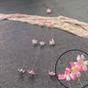 Flores Artificiais de Seda para Decoração de Salão de Casamento, Arranjos Florais, Decoração de Sala de Estar, Cordões de Flores Pendentes, Flores de Seda de Gelo, Arte Floral Pendente