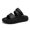 Sandalias Antideslizantes con Suela de Neumático y Punta Abierta para Hombre, Chanclas de Verano de Eva Suave de Doble Uso, Sandalias de Deslizamiento con Suela Gruesa para Hombre al por Mayor