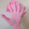 Luvas Multicor de Nylon com Padrão de Zebra Luvas de Algodão Luvas em Lote Luvas de Trabalho Femininas Finas Luvas de Proteção do Trabalho Luvas de Trabalho