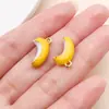 10 tipos de colgantes de frutas tridimensionales de alta resistencia con simulación de goteo de aceite, colgantes de aleación de cereza y durian, accesorios de joyería para DIY