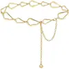 Joyería Transfronteriza Europea y Americana Cadena de Cintura Sexy Cadena Metálica Nudo de Corazón de Melocotón Cadena Corporal Múltiples Capas Cadena de Cintura Falda Cinturilla