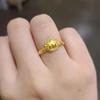 Método Antiguo Zhou Jia Latón Mate Imitación Oro Arena Vietnamita Anillo Tigre Pequeño Tigre Hembra Año del Tigre Quemándose Lindo Anillo de Vida