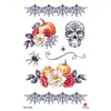 Pegatinas de tatuaje de Halloween serie de terror pegatinas de tatuaje pequeñas flores brazo pegatinas de tatuaje impermeables pegatinas de tatuaje de cicatriz pegatinas para la cara