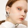 Pendientes de Pin Irregulares Geométricos Premium con Sentido Plata 925 Accesorios para Oreja Izquierda y Derecha de Resina Irregular Pendientes de Nicho Ins