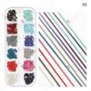 Dedo princesa unha joias japonesas Macaron cor cadeia nail art com diamante metal decorativo corrente DIY unhas joias
