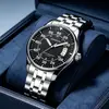 Relojes explosivos para hombre banda de acero relojes de cuarzo calendario impermeable simples relojes para hombre al por mayor una generación de pelo