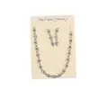 Collares Europeos y Americanos Transfronterizos de Nicho, Aretes de Diamante de Alta Gama, Pulseras, Juego de Joyería de Tres Piezas, Accesorios de Novia para Mujer