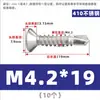 Tornillo Autorroscante de Cabeza Plana Phillips Avellanada de Acero Inoxidable 410 para Techo de Color Autoperforante 5.5M4.2M4.8