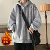 Chamarra con Capucha para Hombre Primavera y Otoño 2026 Nuevo Estilo Cárdigan con Cremallera y Capucha para Hombre Top Deportivo para Hombre de Talla Grande