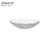 Plato de fruta de cristal irregular, creativo, grande, para hotel, transparente, nuevo, estilo chino, estilo europeo