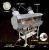 Parrilla de Carbón Comercial para Barbacoa Puesto de Mercado Nocturno Carrito Móvil con Extracción de Humo Soporte para Barbacoa Exterior Espesado Brochetas Estufa de Carbón Carrito de Barbacoa