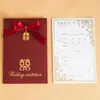 Nuevo Estilo Invitaciones de Boda Chinas al por Mayor Invitaciones de Boda Sencillas con Estampado Dorado Impresión 2026 Invitaciones de Boda Invitaciones para Banquete de Boda