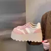 Zapatos populares de plataforma con suela gruesa para mujer, nuevo estilo otoño 2026 para personas bajitas, zapatos casuales estilo alemán, zapatillas cómodas y versátiles para mujer