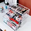 Caja de almacenamiento para horquillas con tapa transparente a prueba de polvo, caja de almacenamiento para accesorios para el cabello, caja de tocador para cintas elásticas para el cabello, caja de almacenamiento de joyería de gran capacidad
