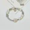 Pulsera de Cerámica Jingdezhen Nueva Pulsera de Cerámica China Joyería Estudiante Estilo Tíbet Cuerda Trenzada a Mano Puesto Regalo para Estudiante