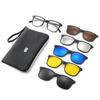 Novo Conjunto de Cinco Peças Transfronteiriço Tr90 de Óculos de Sol Polarizados Magnéticos Clip-On para Homens, Fabricante de Óculos de Sol Esportivos Ciclismo de Alta Qualidade