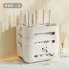 Caja de Almacenamiento para Router Wifi Enchufe de Escritorio Organizador de Cables de Fibra Óptica Inalámbrica Estante de Almacenamiento para Decodificador de TV