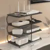 Suporte de armazenamento para roteador WiFi, decodificador de TV, controle remoto, tomada e organizador de cabos para mesa e bancada
