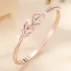 Pulsera de Mujer con Circonita Microincrustada de Lujo Ligero, Moda Coreana Exquisita, Pulsera de Alta Gama Simple, Joyería Transfronteriza Más Vendida