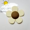 Acessórios de acrílico para flores coloridas de verão, acessórios para cabelo, grampo grande, anel de cabelo, joias diy, acessórios de cola em creme, decoração