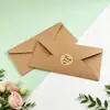 Sobres en blanco de papel kraft más vendidos transfronterizos, pegatinas rectangulares de agradecimiento, tarjetas de felicitación plegables para Amazon, sobres de papel kraft