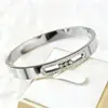Pulseras Europeas y Americanas de Acero Inoxidable Que No Se Desvanecen, con Diamantes, Pulsera Deslizante de Tres Diamantes para Mujer, Pulsera de Acero de Titanio para Niñas con Diamantes Móviles