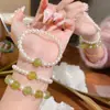 Pulsera de Capuchino de Uva Verde Nueva Primavera Jade Fresco Natural Estilo Nicho Cuentas de Jade