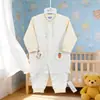 Macacão de Bebê Estilo Primavera e Outono, Algodão, Sem Costura, Design de Desenho Animado, Parte Inferior de Uso Duplo, Macacão para Bebê, Roupa de Engatinhar, Tamanho 66~80 #