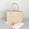Bolsa Tote Tendência em Feltro com Opção de Impressão de Logo, Bolsa de Feltro para Estudantes, Bolsa Tote de Feltro para o Dia a Dia