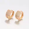 Pendientes Geométricos Circulares Irregulares de Cruz Estilo Europeo y Americano Xuping Moda Aleación de Cobre Pendientes de Estilo Nicho Venta al por Mayor