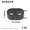 Hebilla ajustable de doble agujero de 5-10 mm, herraje para cordón de teléfono de aleación de zinc, tope de cordón, telescopio metálico de dos vías
