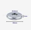 Acero Inoxidable Galvanoplastia 4 Puntos 55 Ampliado Arco Cara Grifo Cubierta Decorativa Válvula de Ángulo Plano Cubierta de Pared Cubierta de Agujero de Pared Baño