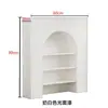 Gabinete Decorativo de Lareira Estilo Francês, Gabinete de Exibição Branco e Preto Estilo Americano para Sala de Transmissão ao Vivo, Gabinete de Entrada Estilo Nórdico para Pousadas