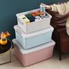 Caja de Almacenamiento Plástico Caja de Almacenamiento de Ropa Plástico Dormitorio Estudiantil Grande Hogar Caja de Almacenamiento de Ropa con Rueda