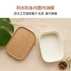 Caja de Embalaje Rectangular Desechable de Papel Kraft Engrosado Cartón de Vaca para Barbacoa Bibimbap Nuggets de Pollo Frito para Llevar con Tapa